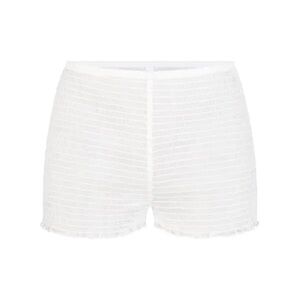 SKIMS Romance Smocked Short in Snow NWT